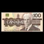 Canada, Banque du Canada, 100 dollars <br /> 1988