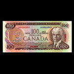 Canada, Banque du Canada, 100 dollars <br /> 1975