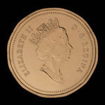 Canada, Élisabeth II, 1 cent <br /> 1990