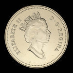 Canada, Élisabeth II, 5 cents <br /> 1990