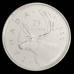 Canada, Élisabeth II, 25 cents <br /> 1990