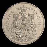 Canada, Élisabeth II, 50 cents <br /> 1990