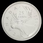 Canada, Élisabeth II, 25 cents <br /> 1991