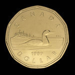 Canada, Élisabeth II, 1 dollar <br /> 1989