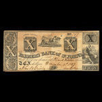 Canada, Farmers Bank of St. Johns, 10 dollars <br /> 1 décembre 1837