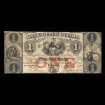 Canada, Bank of Upper Canada (York), 1 dollar <br /> 4 septembre 1855
