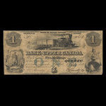 Canada, Bank of Upper Canada (York), 1 dollar <br /> 1 janvier 1853