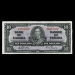 Canada, Banque du Canada, 10 dollars <br /> 2 janvier 1937