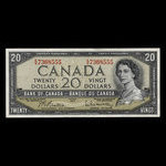 Canada, Banque du Canada, 20 dollars : 1954