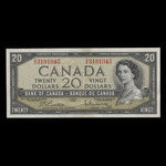 Canada, Banque du Canada, 20 dollars : 1954