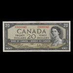 Canada, Banque du Canada, 20 dollars <br /> 1954