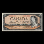 Canada, Banque du Canada, 50 dollars <br /> 1954