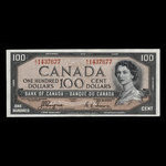 Canada, Banque du Canada, 100 dollars <br /> 1954