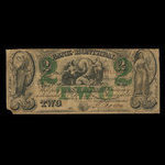 Canada, Banque de Montréal, 2 dollars <br /> 1 janvier 1849