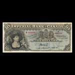 Canada, Imperial Bank of Canada, 10 dollars <br /> 1 janvier 1910