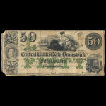 Canada, Central Bank of New Brunswick, 50 dollars <br /> 1866