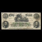 Canada, Banque de la Cité, 10 dollars <br /> 1 janvier 1857