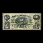 Canada, Mechanics Bank (Montréal), 10 dollars <br /> 1 juin 1872