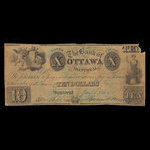 Canada, Banque de Ottawa, 10 dollars : 1 janvier 1844