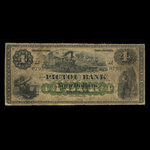 Canada, Pictou Bank, 4 dollars <br /> 2 janvier 1874