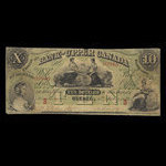 Canada, Bank of Upper Canada (York), 10 dollars <br /> 6 juillet 1859