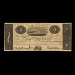 Canada, Bank of Upper Canada (York), 5 dollars <br /> 2 janvier 1830