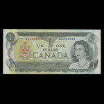 Canada, Banque du Canada, 1 dollar <br /> 1973