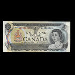 Canada, Banque du Canada, 1 dollar <br /> 1973