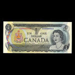 Canada, Banque du Canada, 1 dollar <br /> 1973