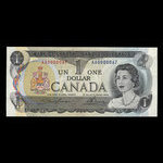 Canada, Banque du Canada, 1 dollar <br /> 1973