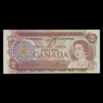 Canada, Banque du Canada, 2 dollars <br /> 1974