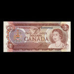 Canada, Banque du Canada, 2 dollars <br /> 1974