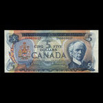 Canada, Banque du Canada, 5 dollars <br /> 1972