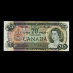 Canada, Banque du Canada, 20 dollars <br /> 1969