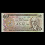 Canada, Banque du Canada, 100 dollars <br /> 1975