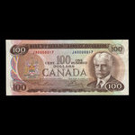 Canada, Banque du Canada, 100 dollars <br /> 1975