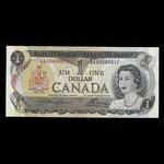 Canada, Banque du Canada, 1 dollar <br /> 1973