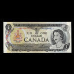 Canada, Banque du Canada, 1 dollar <br /> 1973