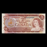 Canada, Banque du Canada, 2 dollars <br /> 1974