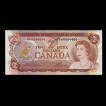 Canada, Banque du Canada, 2 dollars <br /> 1974