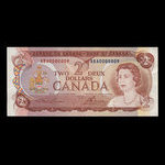 Canada, Banque du Canada, 2 dollars <br /> 1974