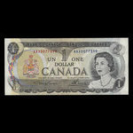 Canada, Banque du Canada, 1 dollar <br /> 1973