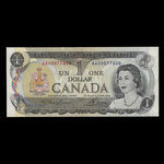 Canada, Banque du Canada, 1 dollar <br /> 1973