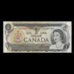 Canada, Banque du Canada, 1 dollar <br /> 1973