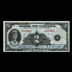 Canada, Banque du Canada, 2 dollars <br /> 1935