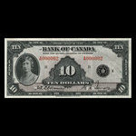 Canada, Banque du Canada, 10 dollars <br /> 1935