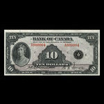 Canada, Banque du Canada, 10 dollars <br /> 1935