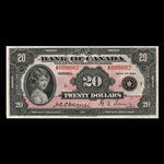 Canada, Banque du Canada, 20 dollars <br /> 1935