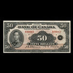 Canada, Banque du Canada, 50 dollars <br /> 1935