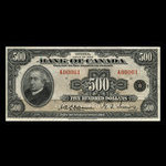 Canada, Banque du Canada, 500 dollars <br /> 1935